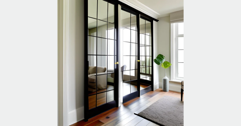 Mirrored Interior Door for Visual Expansion