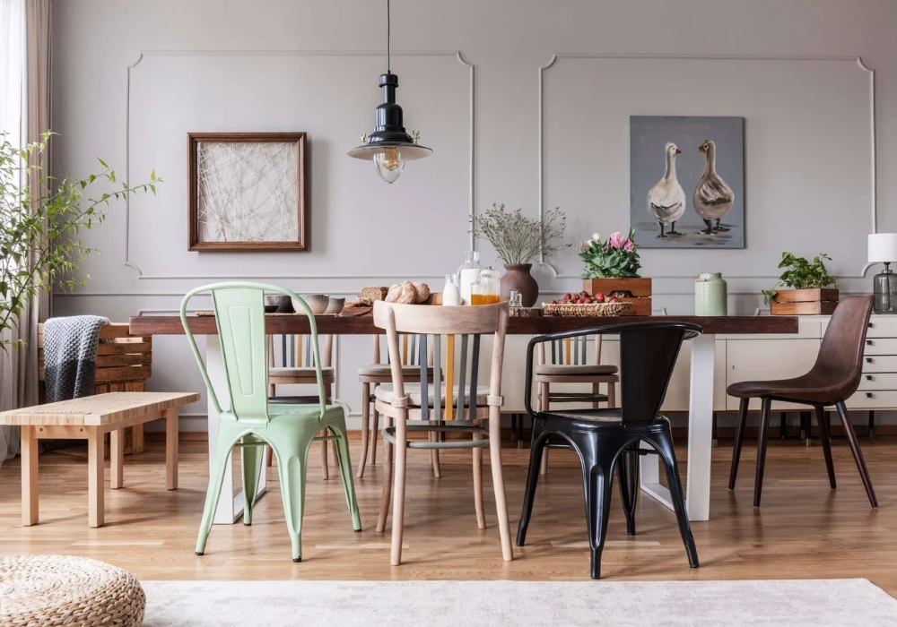 Mix Different Chair Shapes with the Same Material