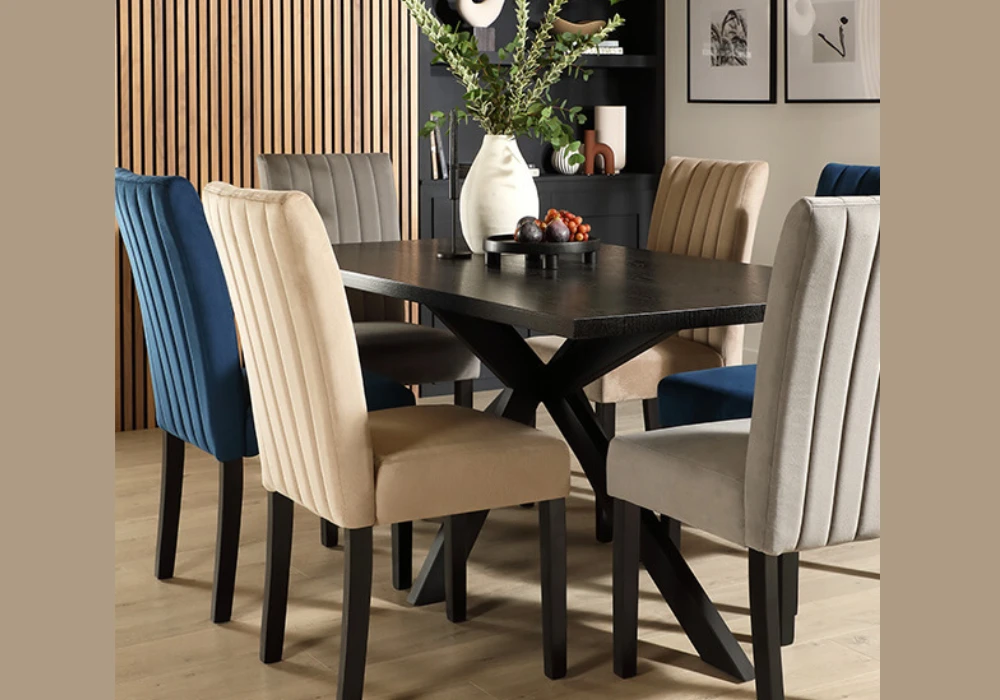 Mix Light and Dark Chairs for Contrast