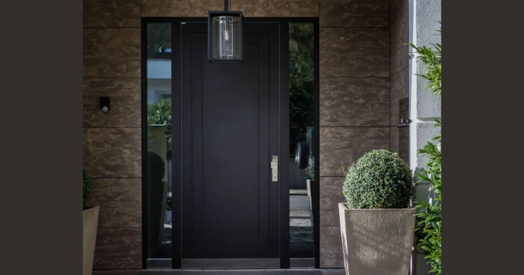 Modern Black Front Door Design