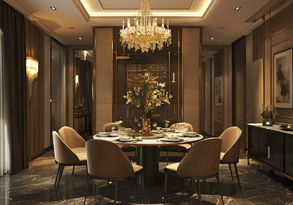 Modern Dining Table with Open Space Design