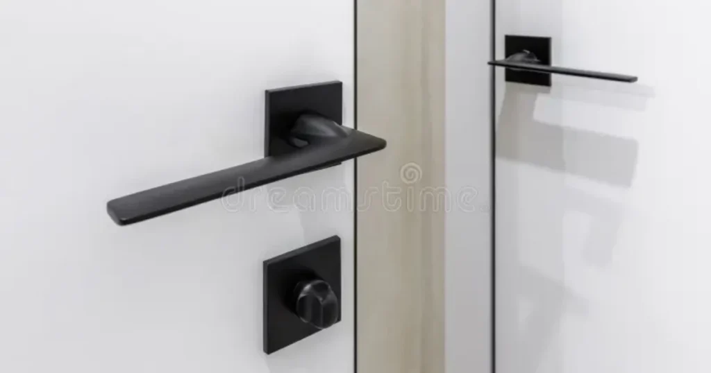 Modern Matte Black Door Handle