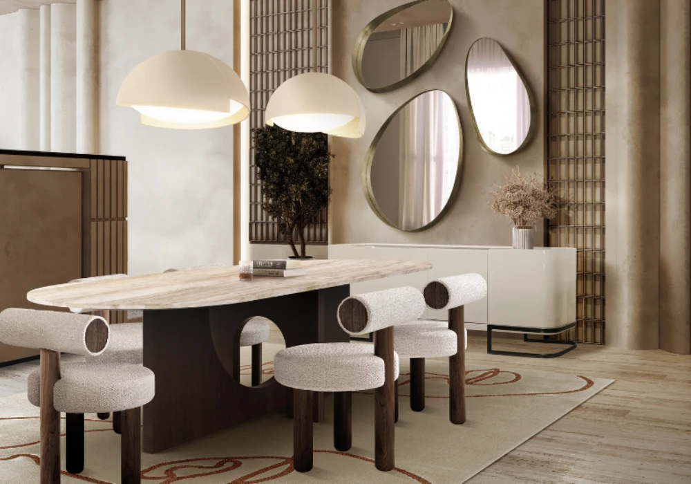 Modern Minimalist 70 Inch Dining Table Idea