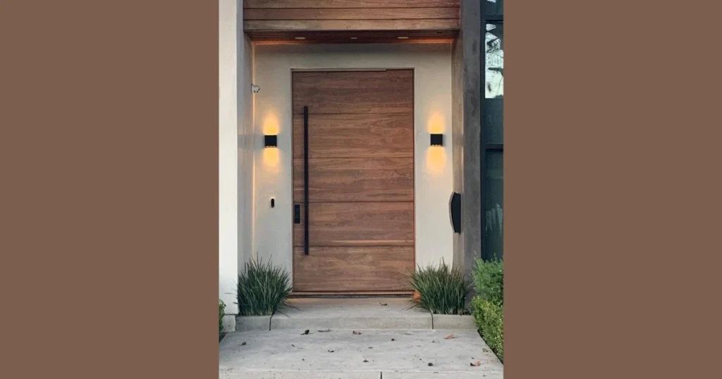 Modern Wooden Front Door