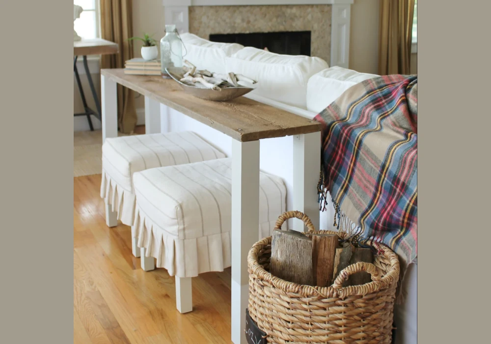 Narrow Console Style Dining Table