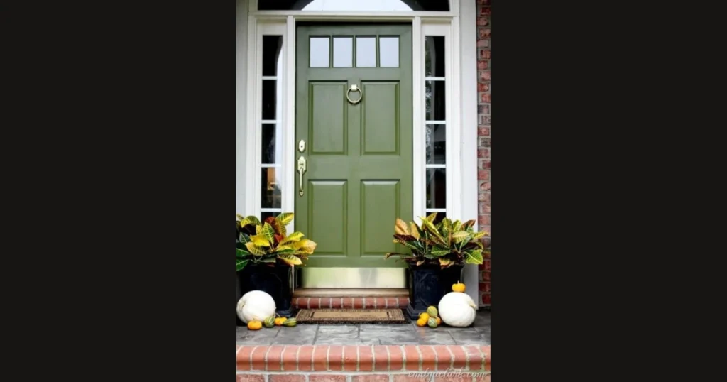Olive Green Exterior Door Color
