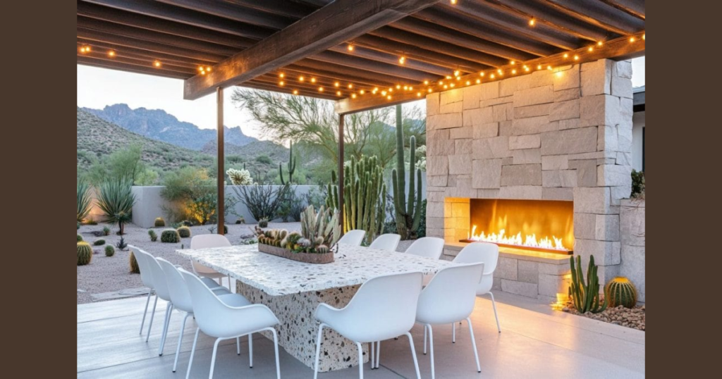 Outdoor Dining Table Layout