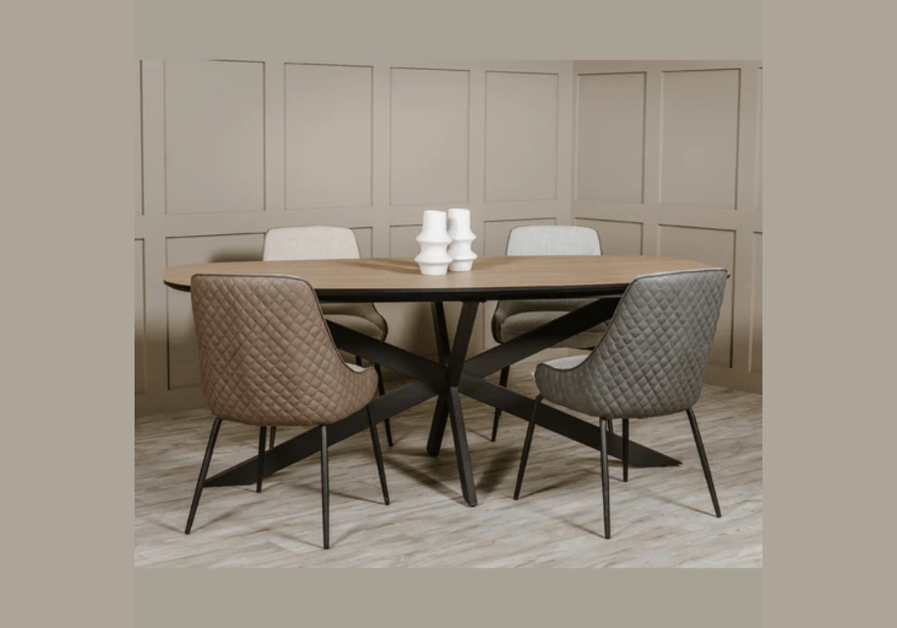 Oval Dining Table With Mixed Chair Styles