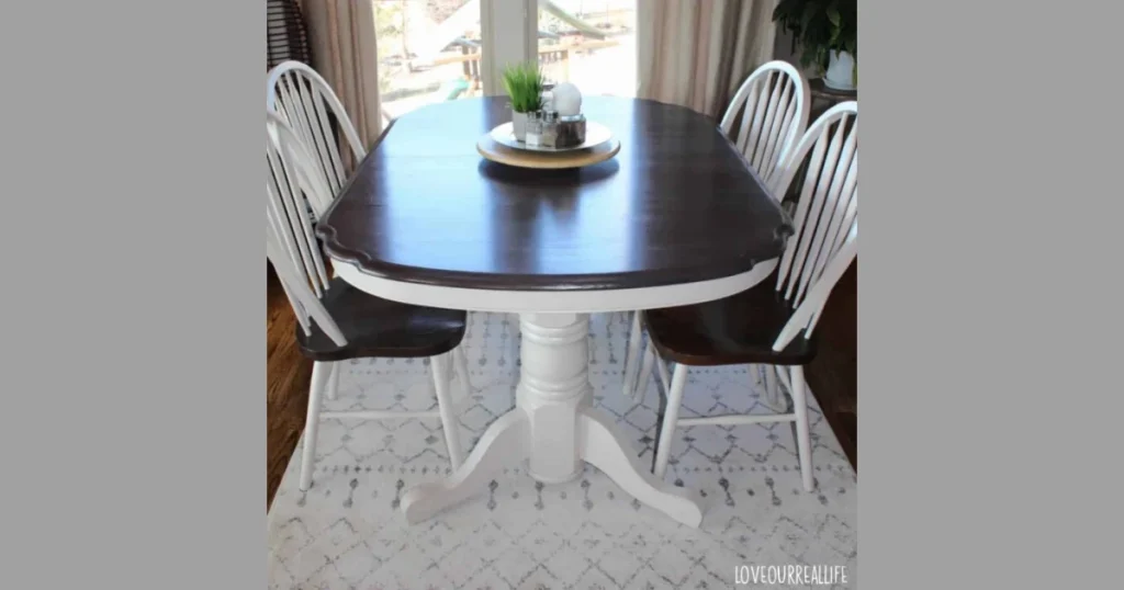 Painted Dining Table Makeover