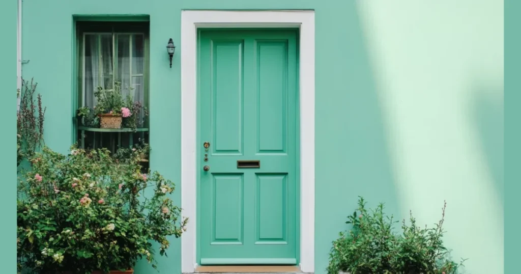 Pastel Door Painting Idea