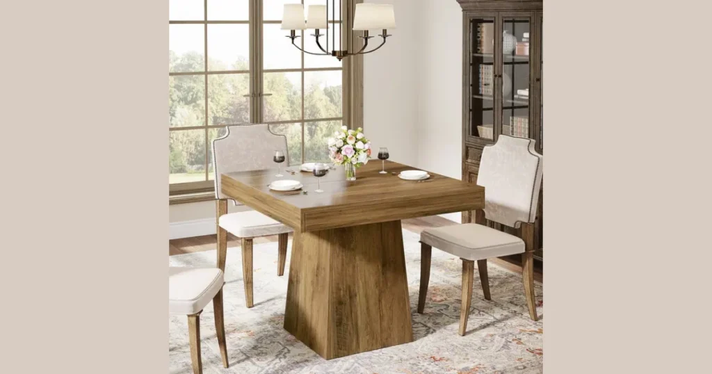 Pedestal Base Dining Table Design