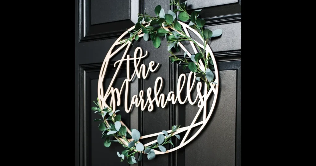 Personalized Name Door Ornament