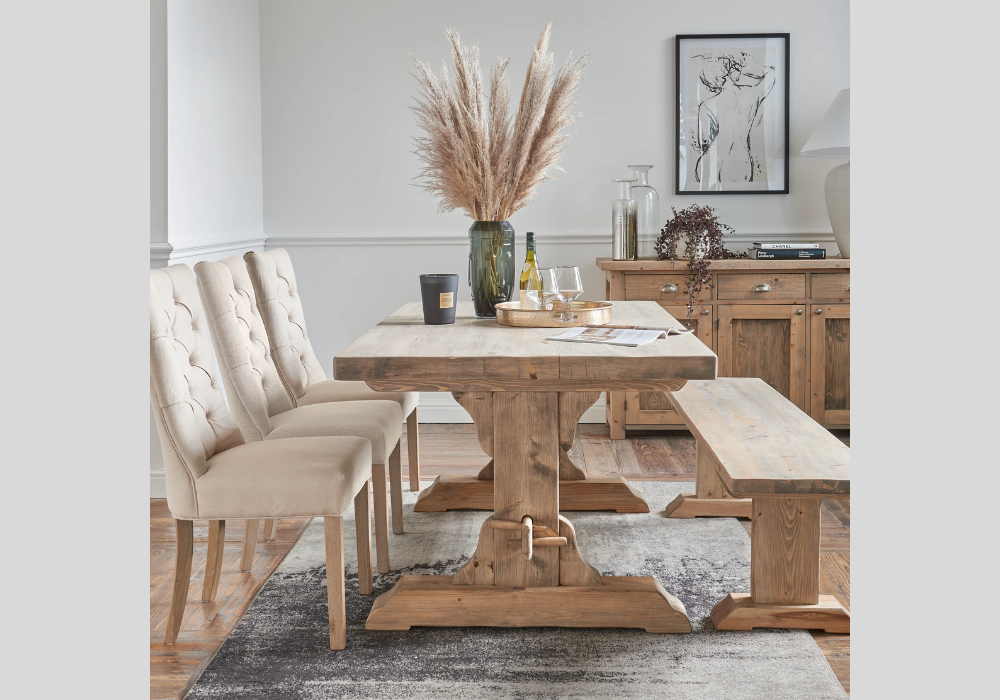 Reclaimed Wood Rustic Dining Table