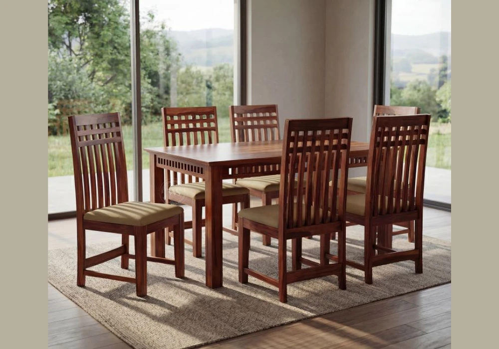 Rectangular Dining Table With 6 Chairs for a Classic Setup