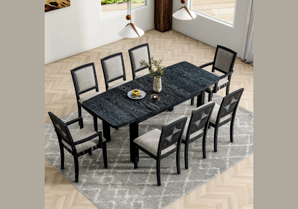 Rectangular Dining Table With 8 Chairs for a Classic Setup