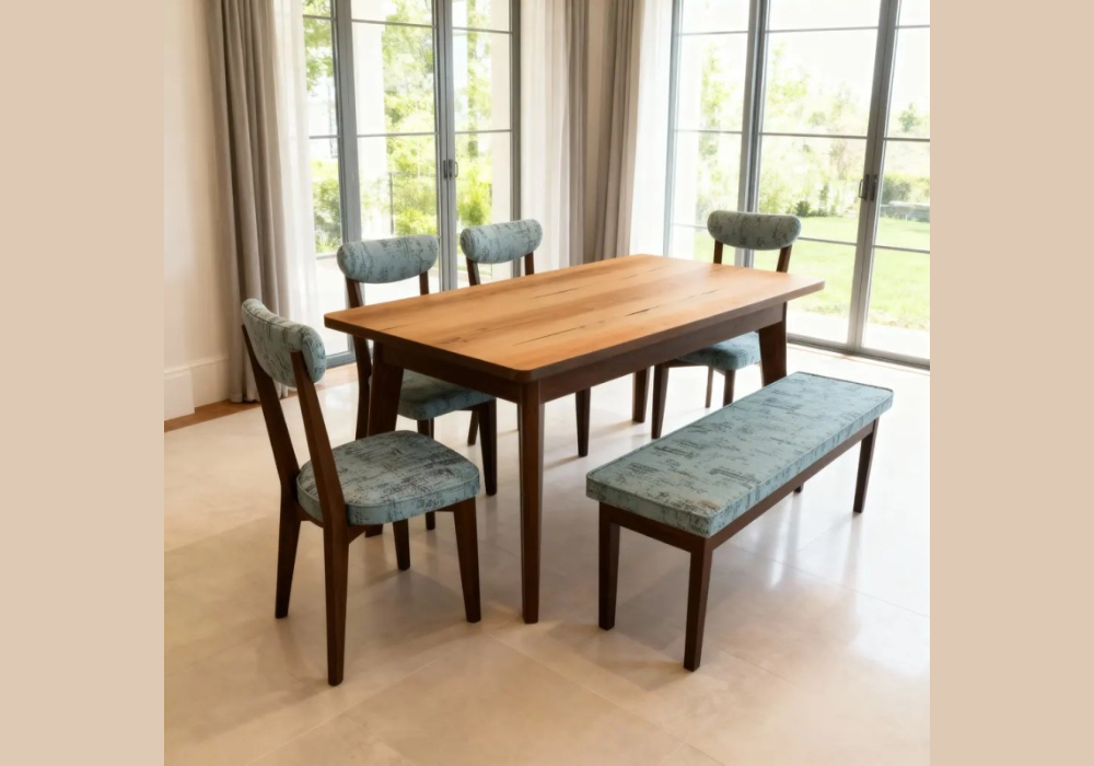 Rectangular Dining Table With Bench Seating