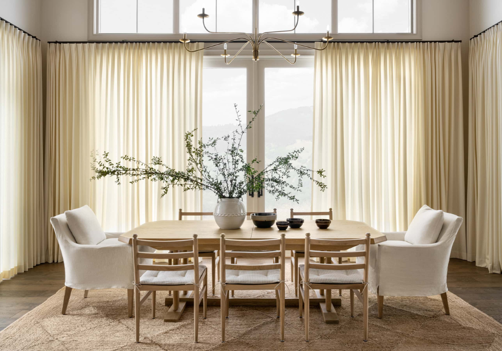 Rectangular Dining Table With Mixed Chair Styles