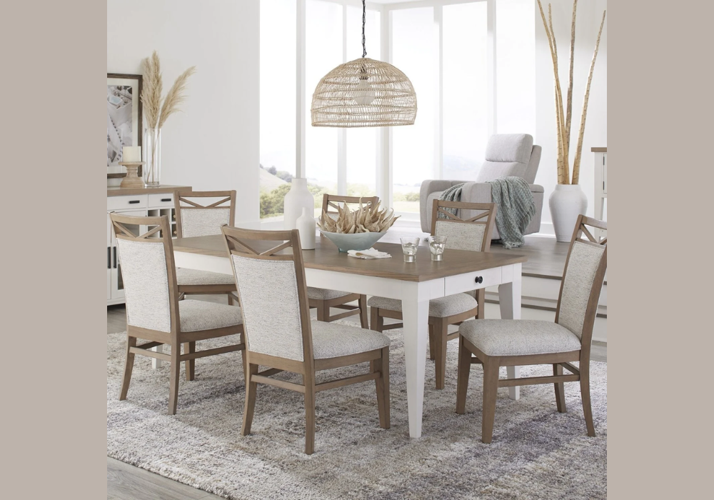 Rectangular Dining Table With Upholstered Chairs