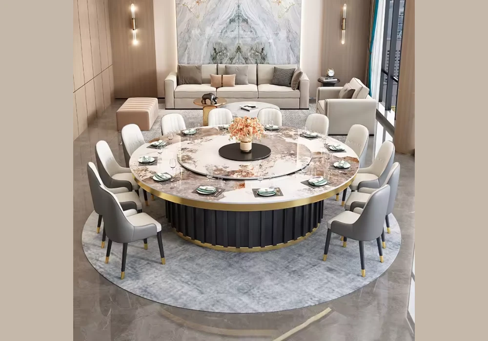Round Dining Table for 12 Large Size