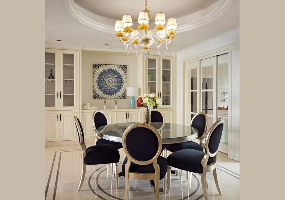 Round Dining Table for 6 for Better Conversation