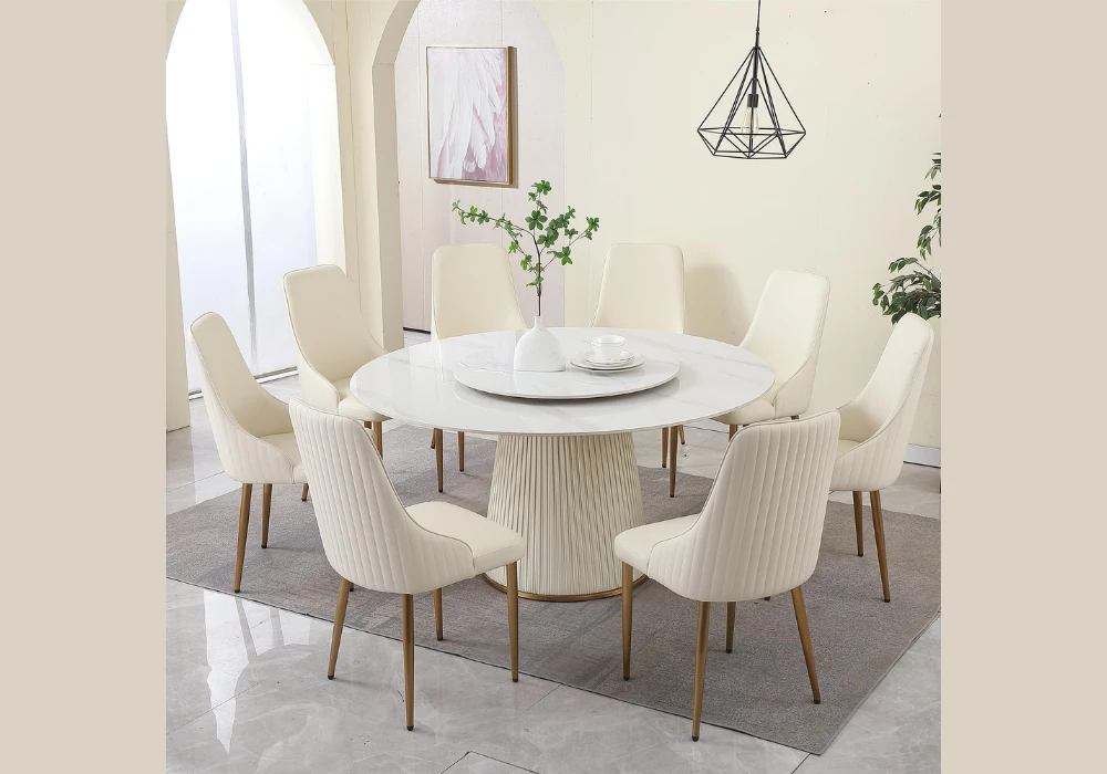 Round Dining Table for 8 for Better Conversation