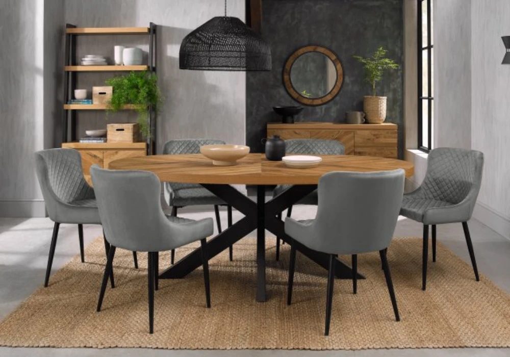 Rustic Dining Table With 6 Chairs for a Warm Lived-In Look