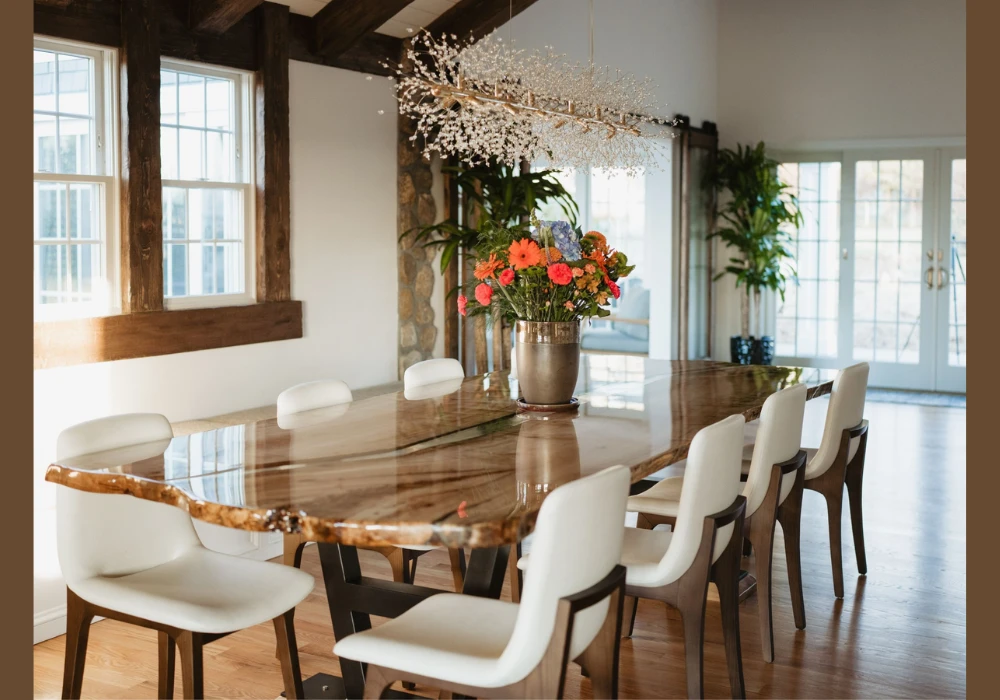 Rustic Dining Table for 8 for a Warm Lived-In Look
