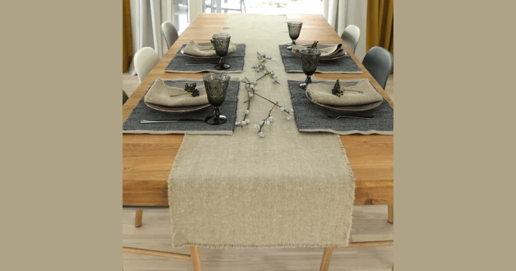 Rustic Fabric Table Runner