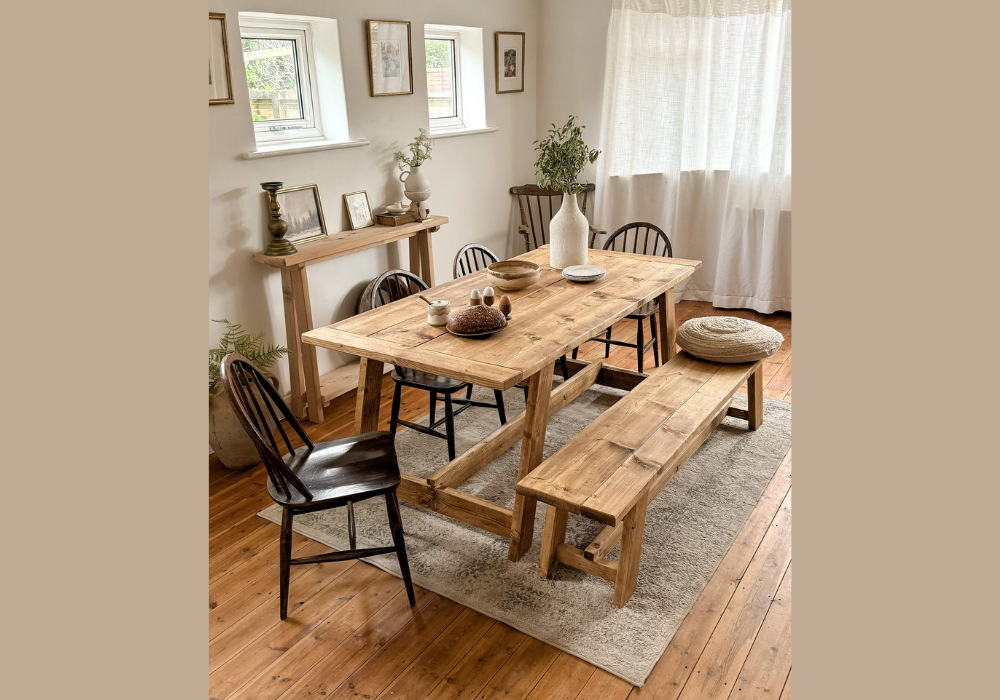 Rustic Farmhouse Vintage Dining Table