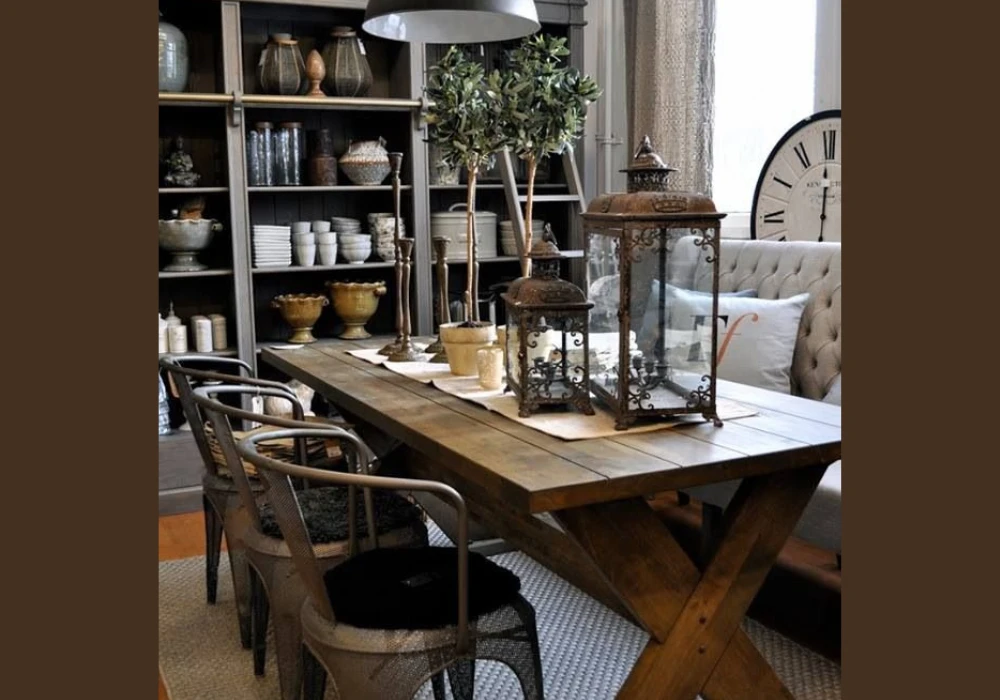 Rustic Industrial Table Centerpiece