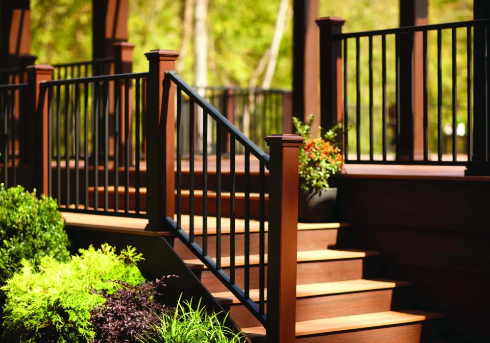 Rustic Railing Ideas for Outdoor Stairs