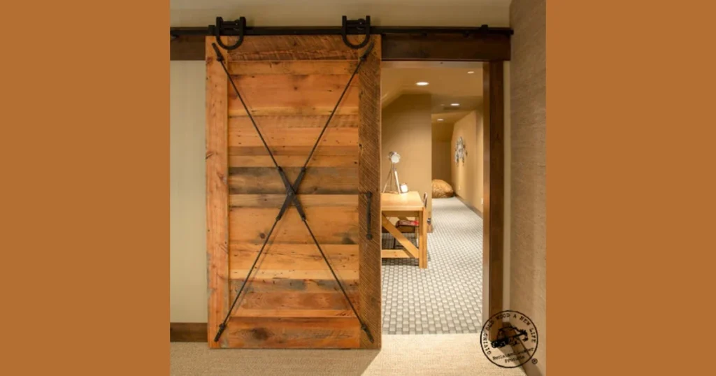 Rustic Reclaimed Wood Sliding Door