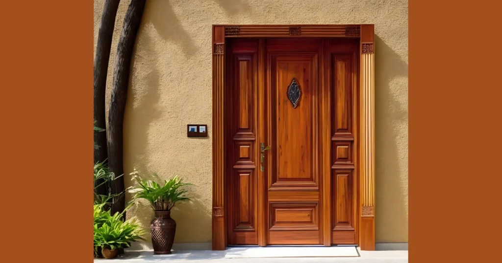 Rustic Wood Style Painted Door