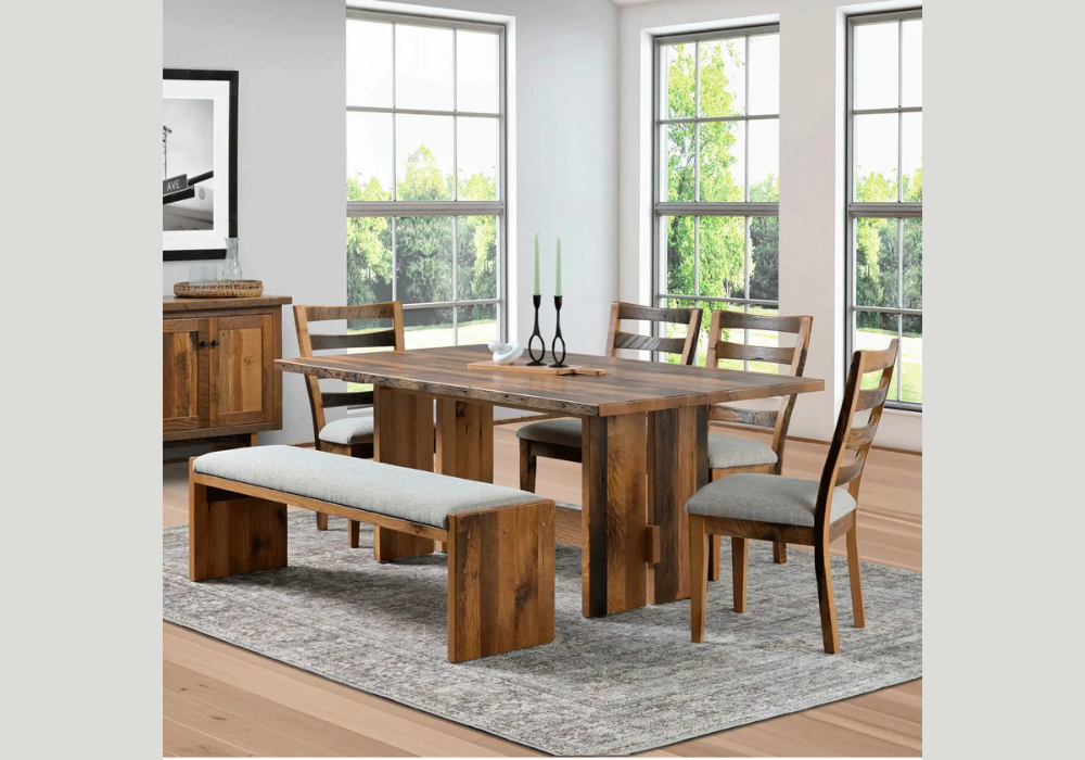 Rustic Wooden Dining Table Design
