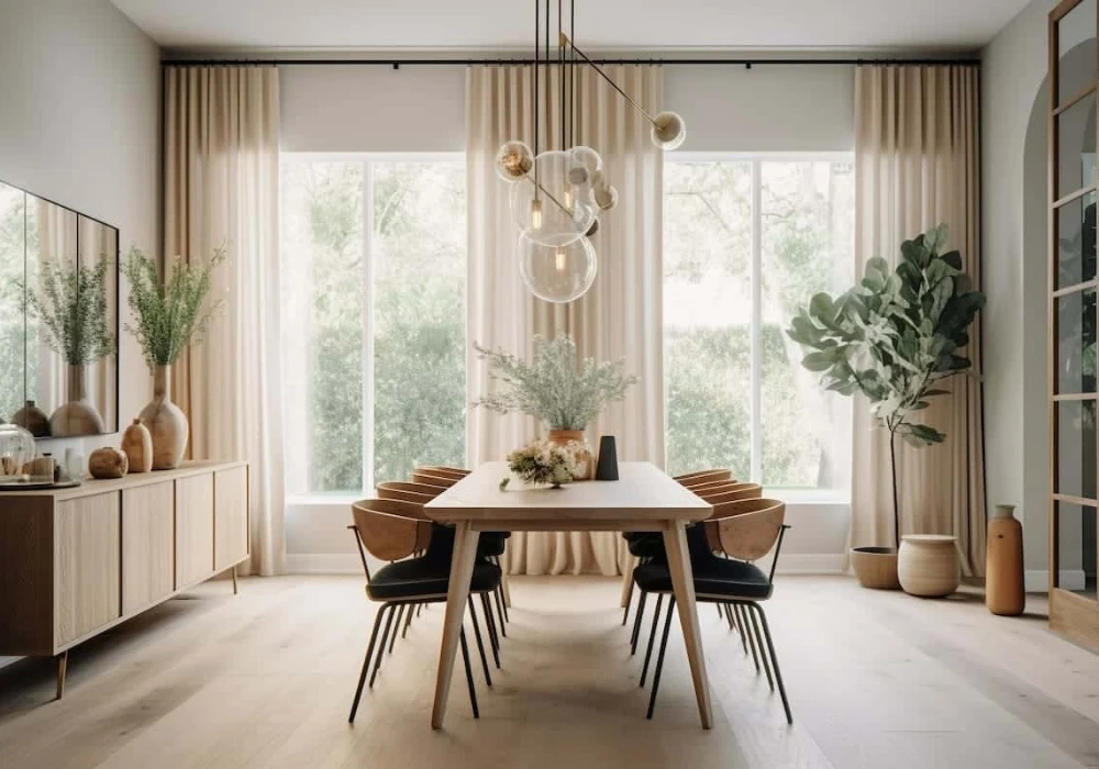 Scandinavian 70 Inch Dining Table Idea