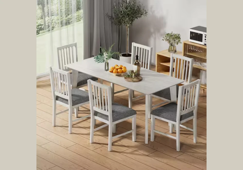 Scandinavian Dining Table With 6 Chairs for a Clean Modern Look