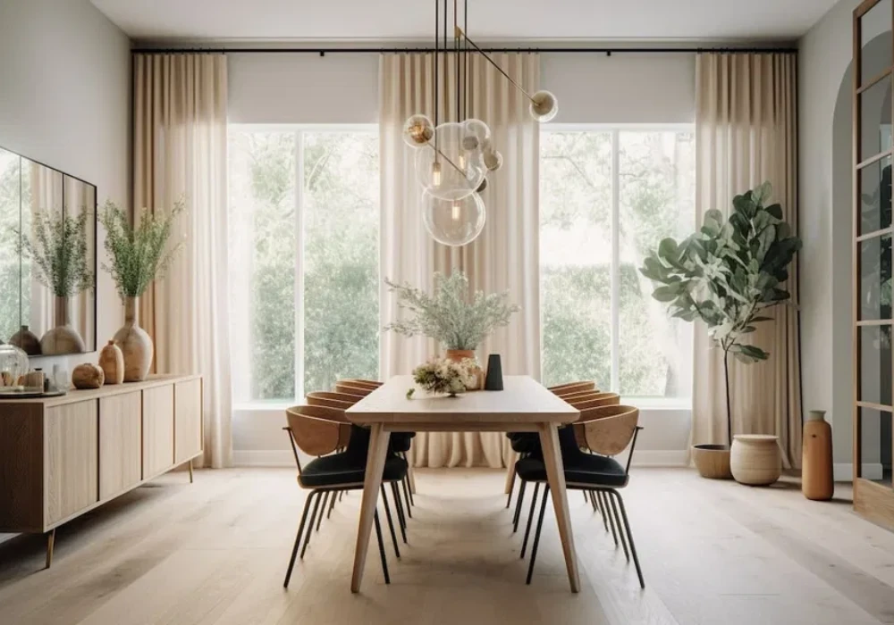 Scandinavian Dining Table for 6 for a Clean Modern Look