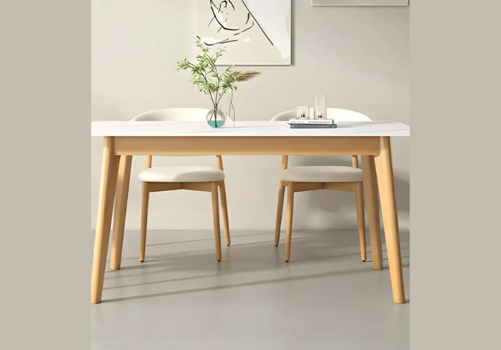 Scandinavian Style Table for a Light Modern Space for 2