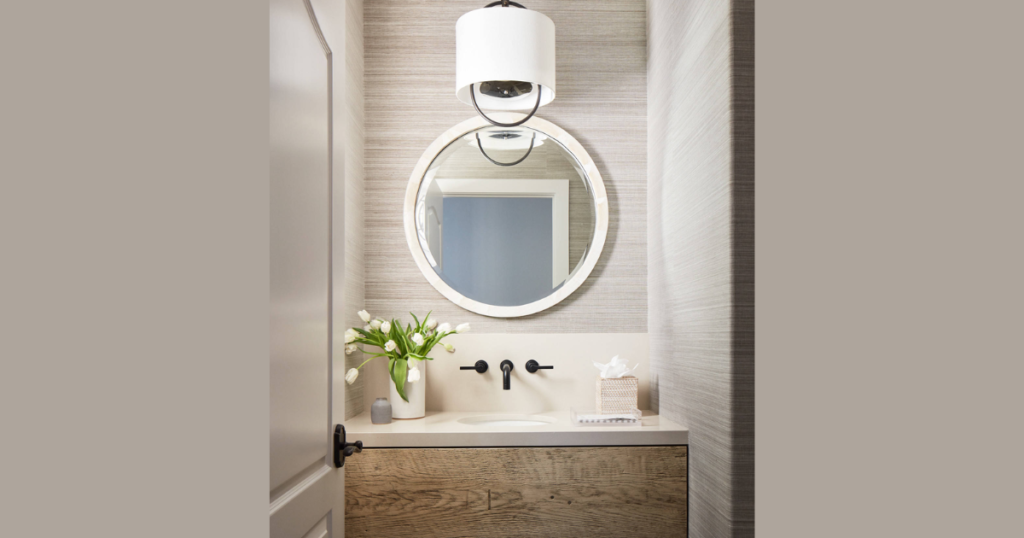Single Bathroom Sconce for Compact Powder Rooms