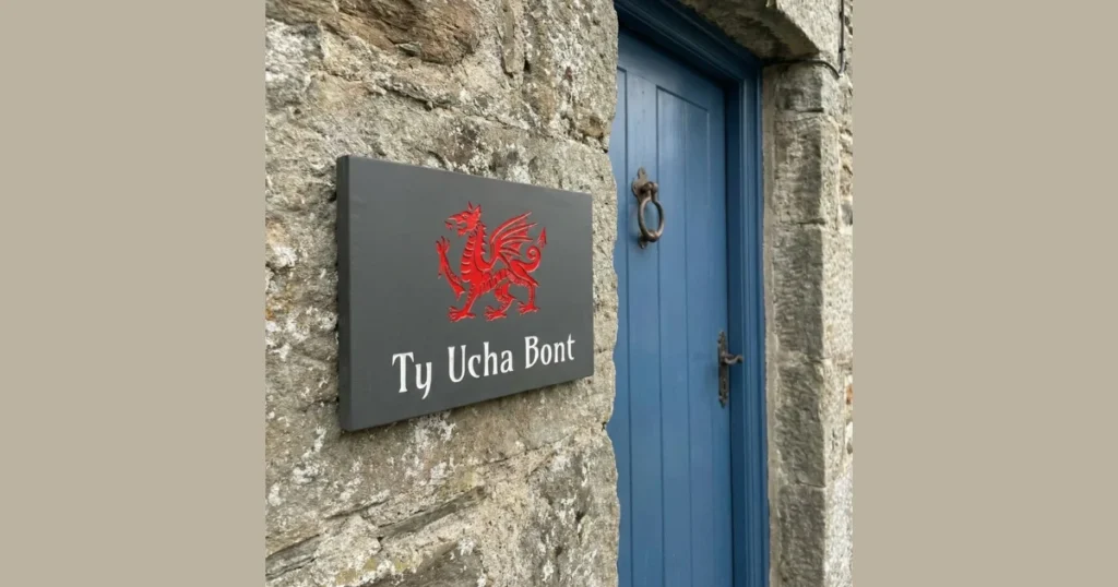 Slate Stone Door Sign