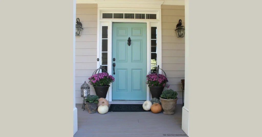 Soft Blue Exterior Door Color