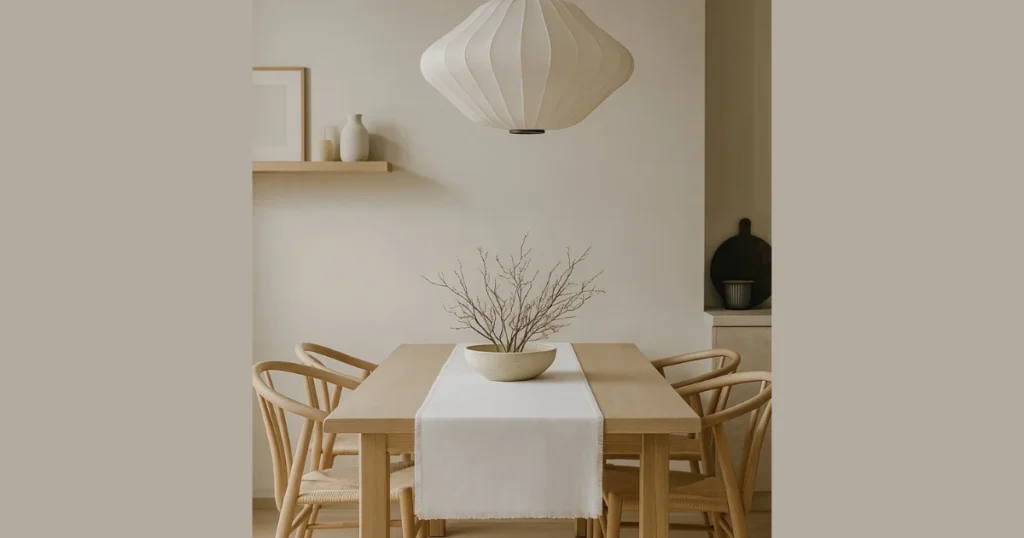 Soft Color Dining Table Runner