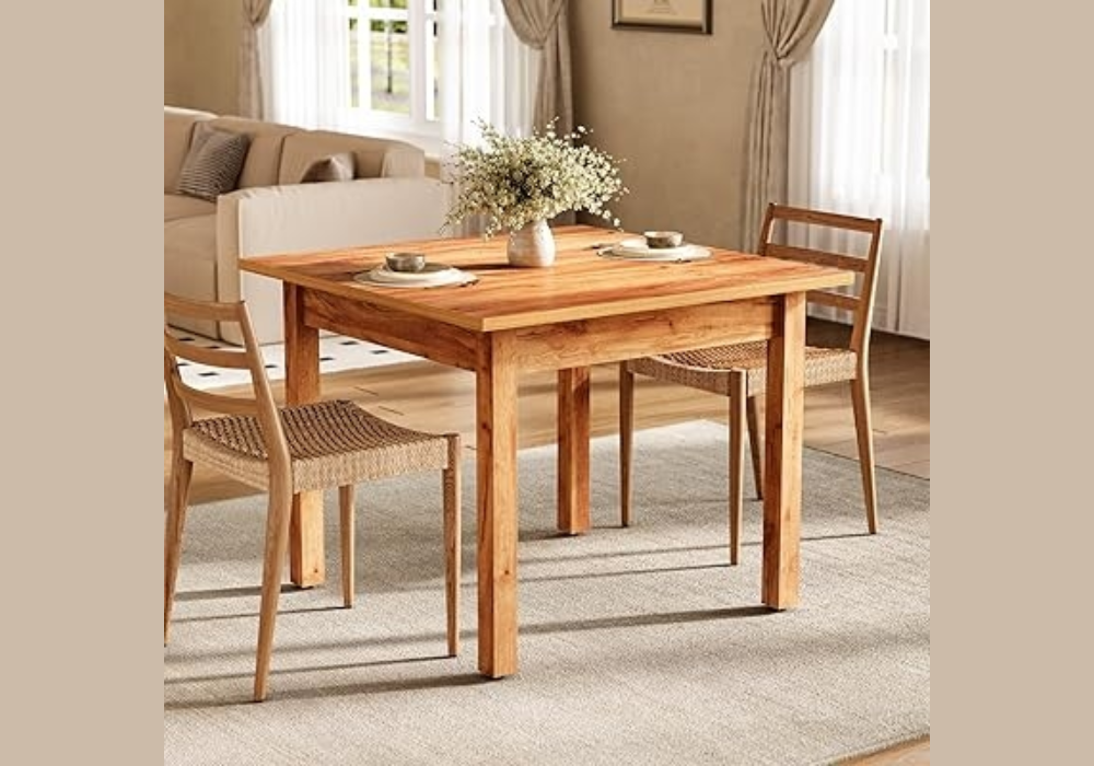 Square Dining Table With Wooden Chairs