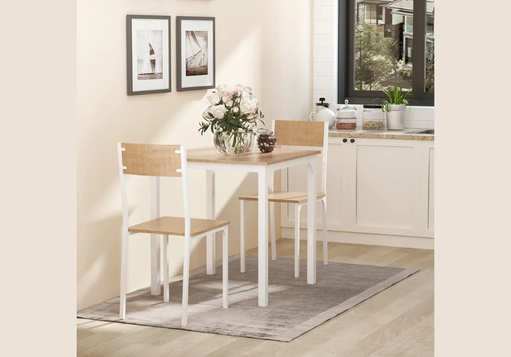 Square Dining Table for a Clean Small Space Look