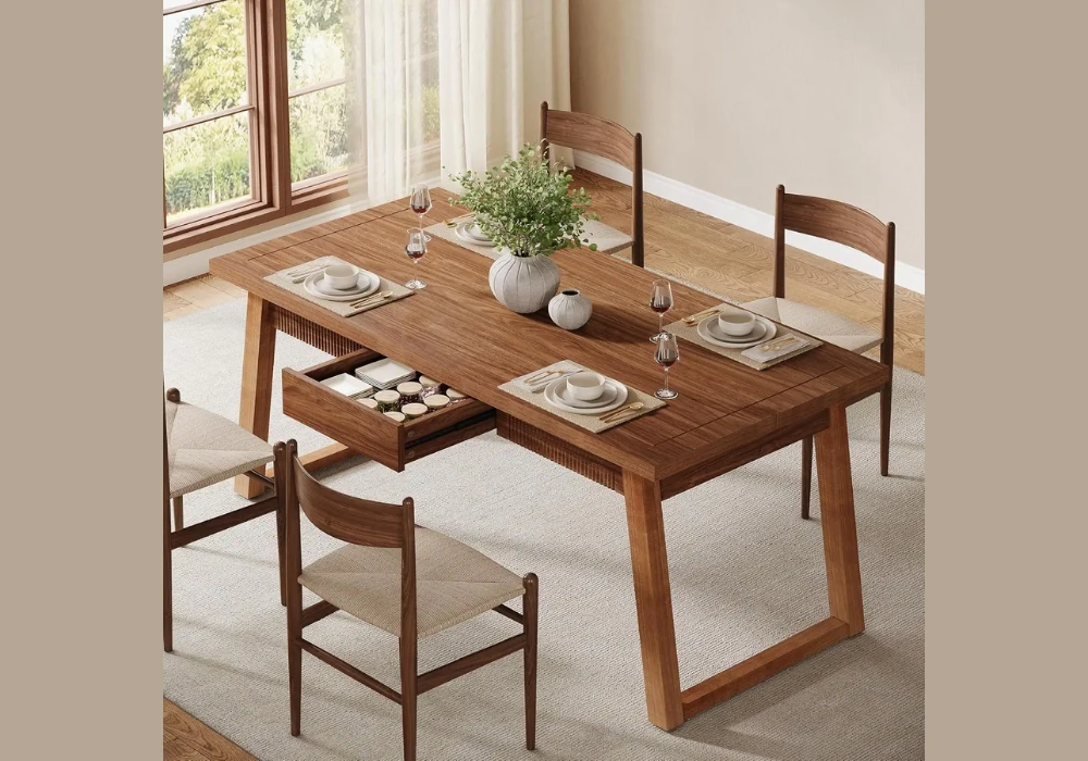 Storage Base 50 Inch Dining Table