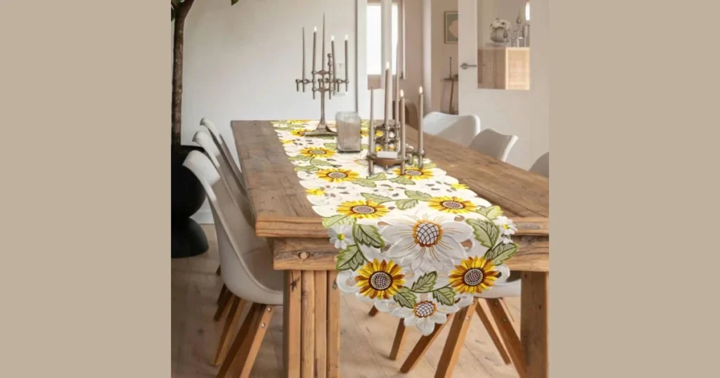 Textured Fabric Table Runner
