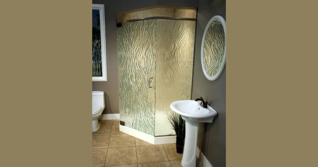 Textured Glass Shower Door