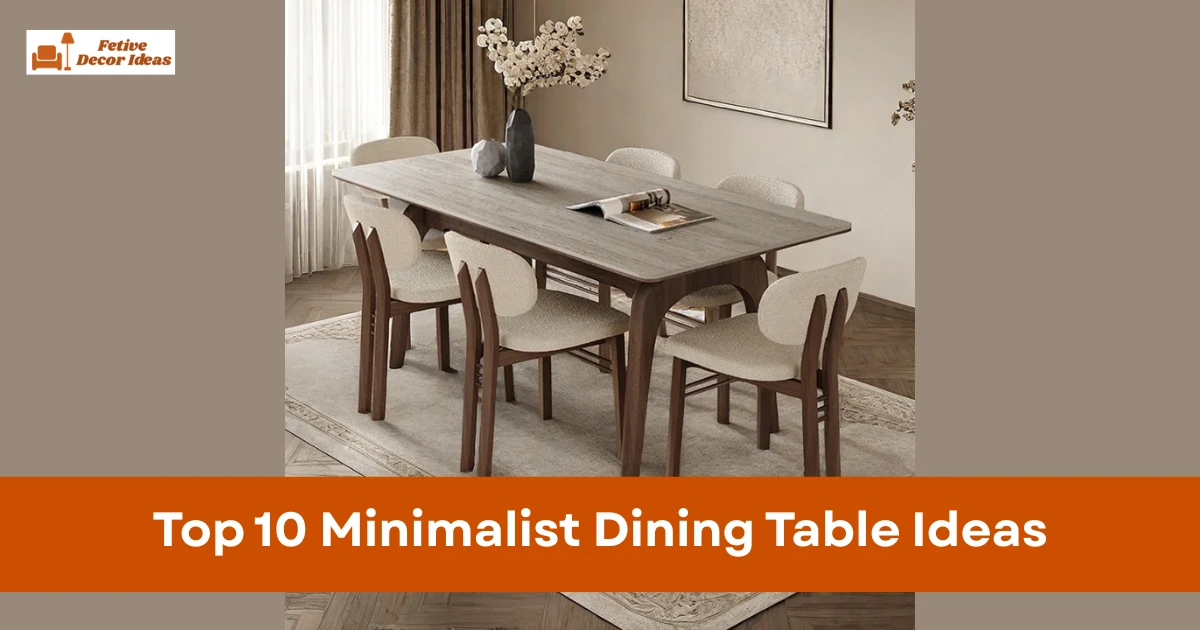 Top 10 Minimalist Dining Table Ideas for a Clean and Modern Dining Space