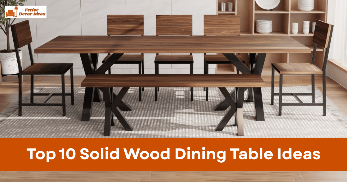 Top 10 Solid Wood Dining Table Ideas for a Strong and Natural Dining Space