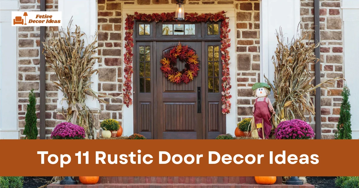 Top 11 Rustic Door Decor Ideas That Bring Warm Farmhouse Charm